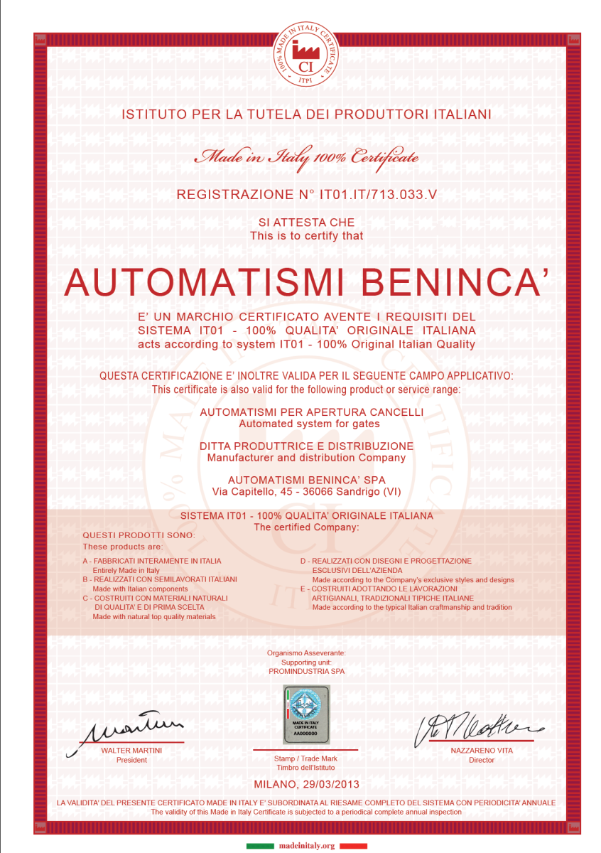Beninca-Certyfikat-e1429774238766